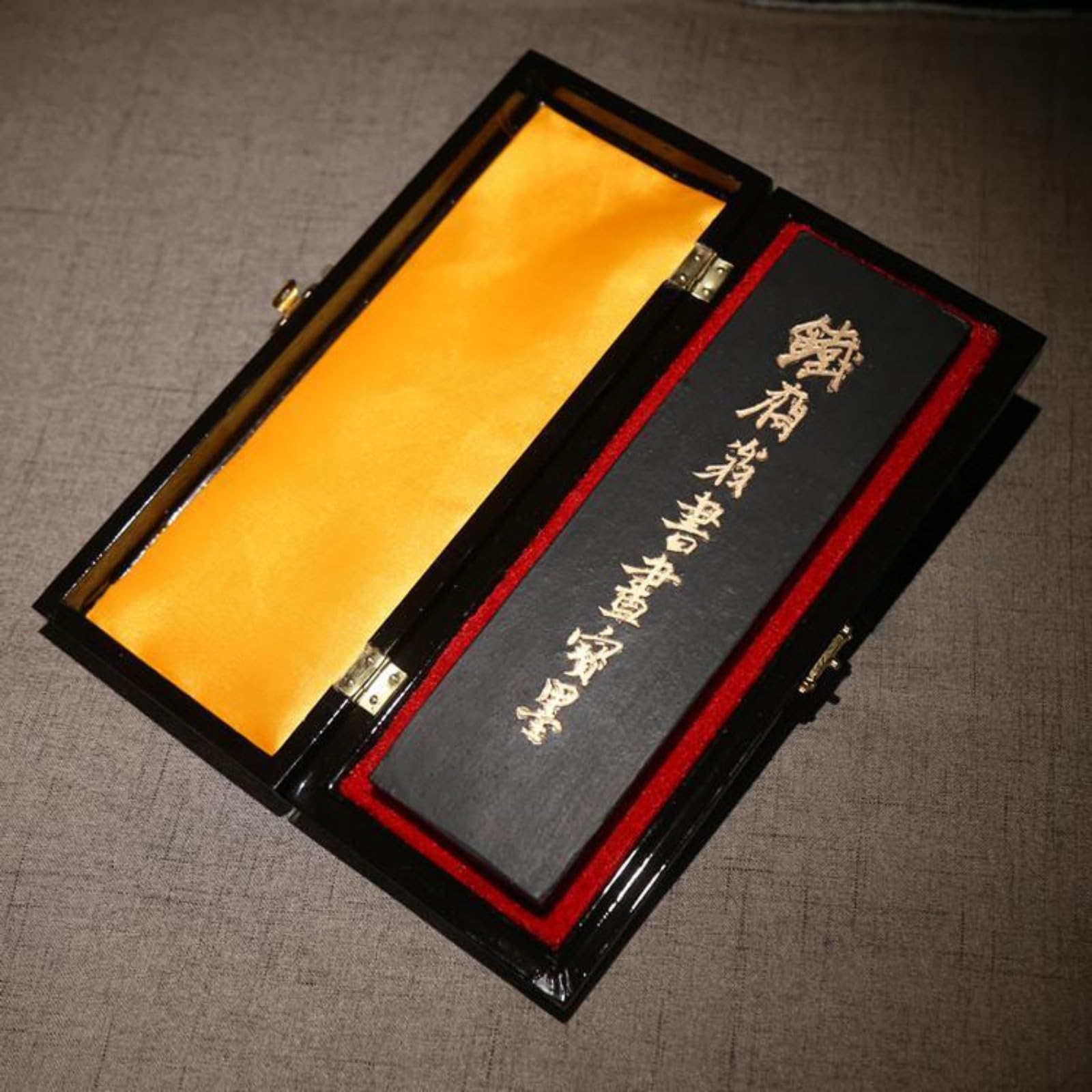 Avec coffret cadeau, bâton d'encre calligraphie, 21,2 cm, fournitures de peinture de style chinois ancien bâton d'encre