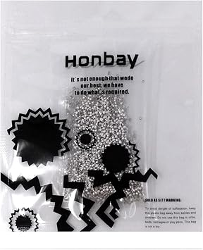 Honbay 2000pcs 2mm Round Crimp Beads Spacer Stoppers Beads for DIY Jewelry Making (Silver)