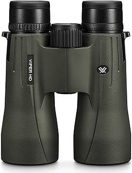 Vortex Viper HD Roof Prism Binoculars 12x50 - HD Optical System, Tripod Adaptable, Rubber Armor, Waterproof, Shockproof, Included GlassPak - Unlimited, Unconditional