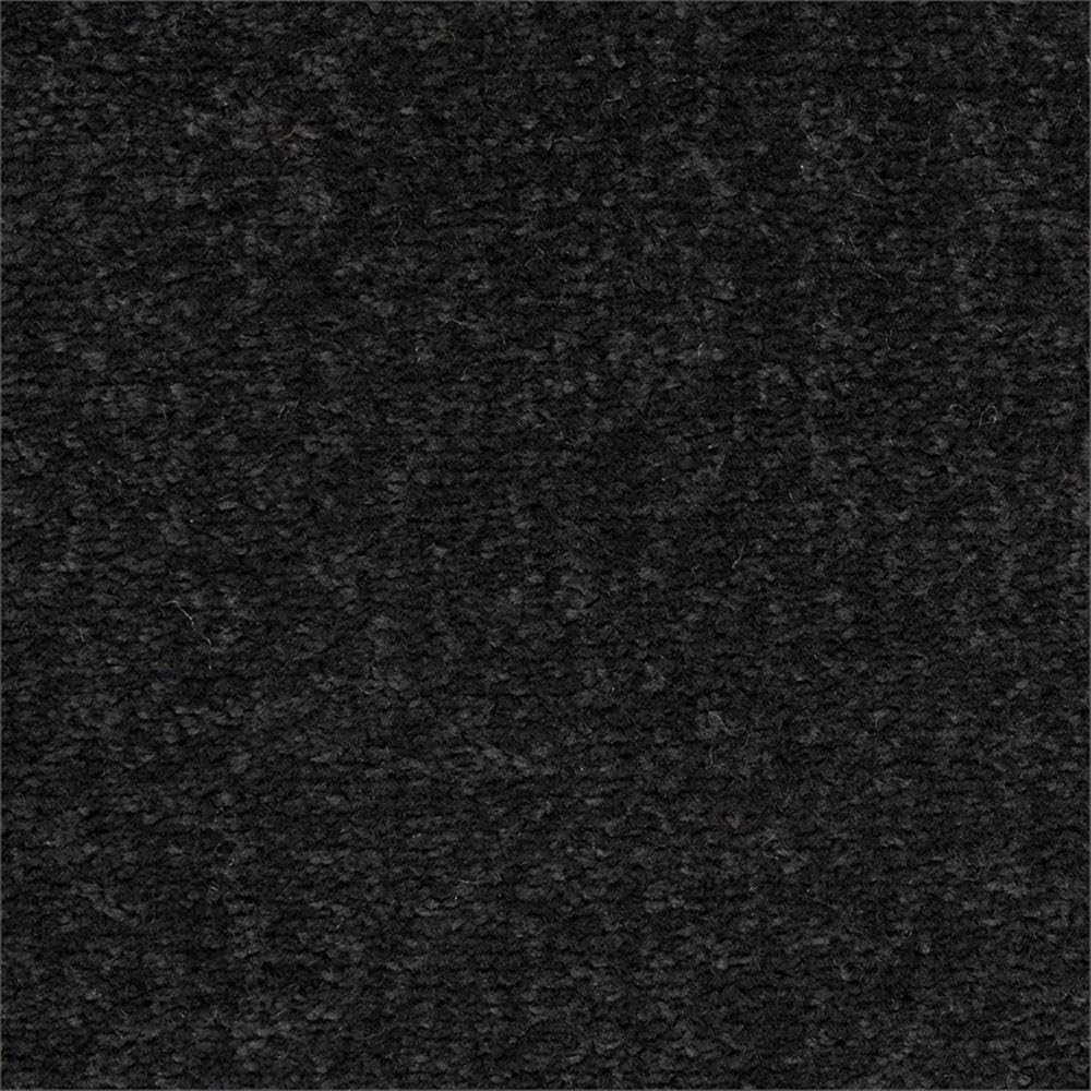 Pemberly Row 7' x Square Black Fabric Outdoor Area Rug (7' Square)