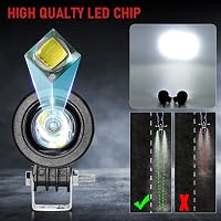 Dinfu 2 Inch LED Motorkerékpár Kiegészítő Fényszóró - 12-24V IP68 Vízálló Spotlámpa ATV UTV Dirt Bike Terepjáró Csónak Pickup Járművekhez 4