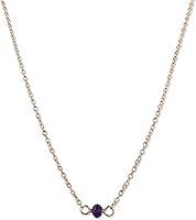 Vista 101 de Gargantilla de piedra natal – Regalo de cumpleaños, regalo para niña, mujer, amiga, hija, esposa, mamá, ella, joyas de piedras preciosas para uso