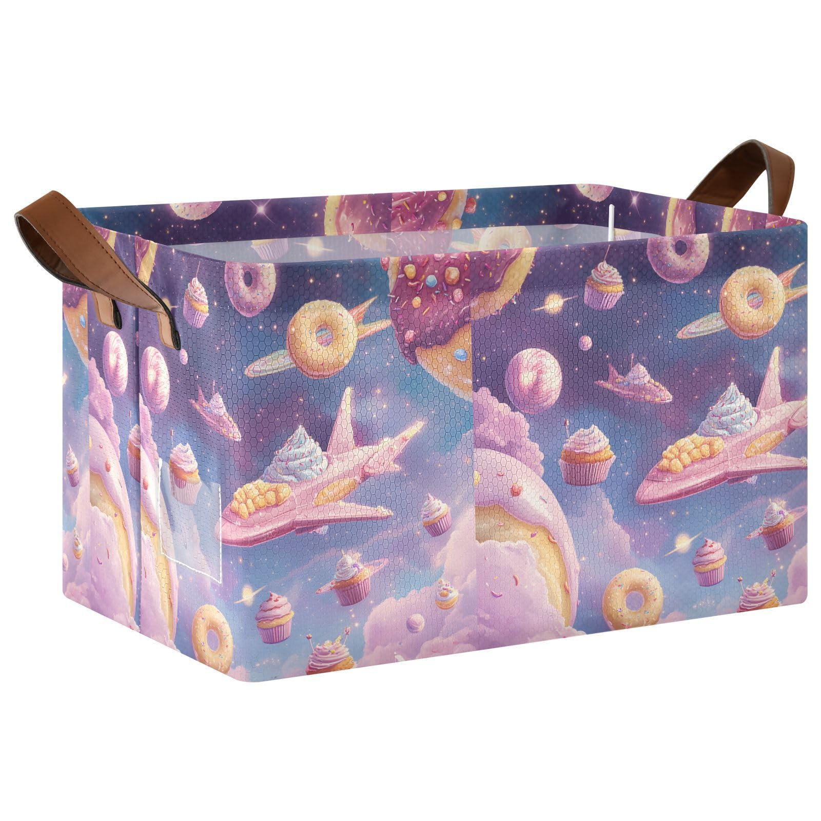 Organisateur de placard enfant grand bac Mnsruu étanche motif vaisseau spatial pour chambre