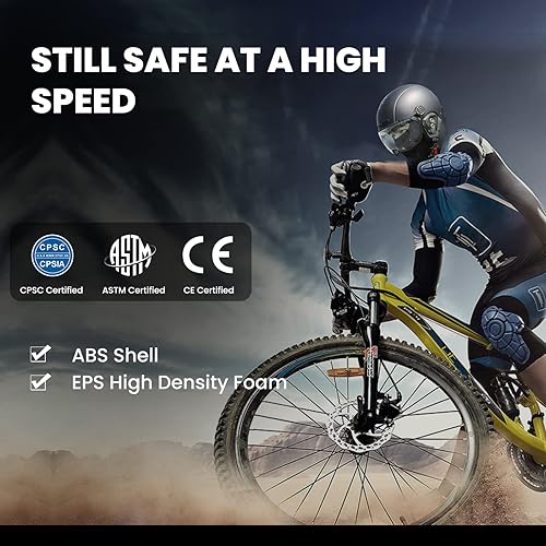 Miniatura 2 de ILM Casco de bicicleta para adultos, casco de esquí, snowboard para hombres y mujeres, con visera extraíble, orejeras ASTM CPSC y CE Z102