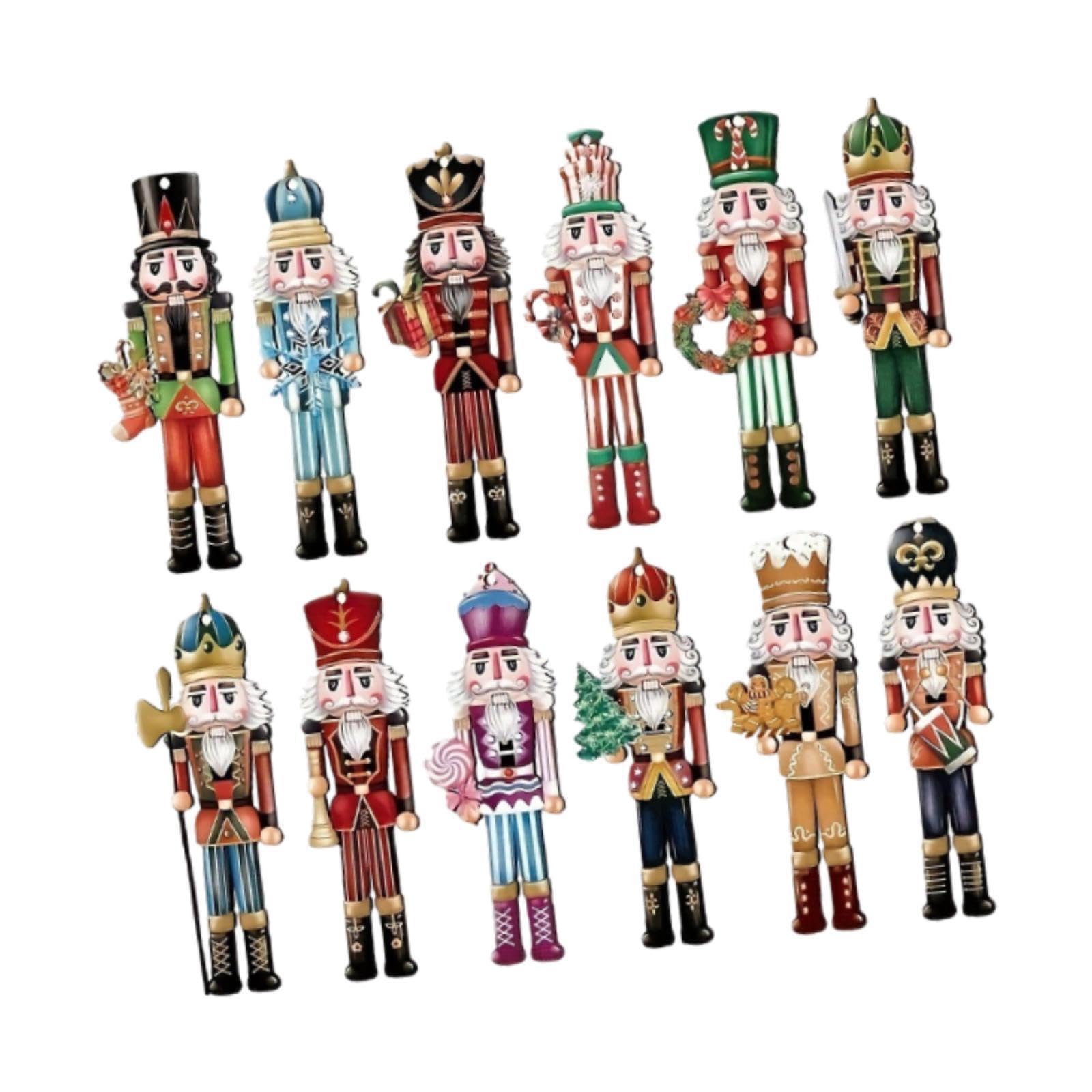 CYDZSRA Nutcracker Wooden Decoration Set Striking Decorative Elements Spreading Holiday Spirit While Becoming Treasured Gifts For Loved Ones Home Decor