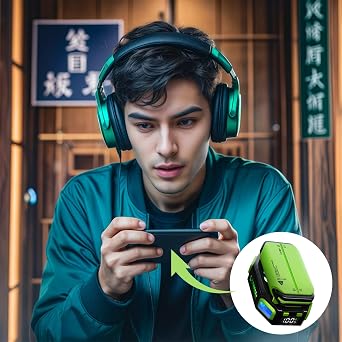 Magnetic Phone Cooler with RGB Led, 7-Blade Fan, 5000Rpm, 5V, 3A, Type-C Compatibility, Efficient Cooling for Phones
