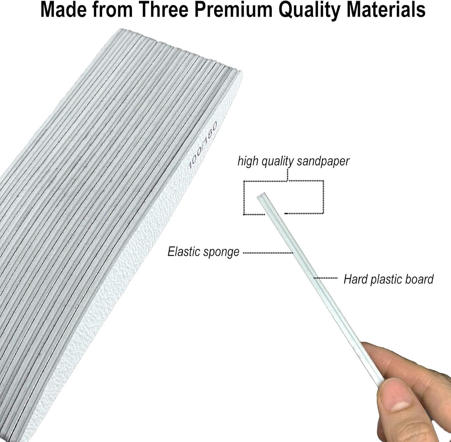 15 PCS Nail Files and Sanding Buffers Set - Sanluba Professional Manicure Tool 100 180 Grit Emery Boards 3 Sided Coarse Buffing Block 60/80 for Gel Acrylic Nails for Natural Nail Purple : Beauty & Personal Care