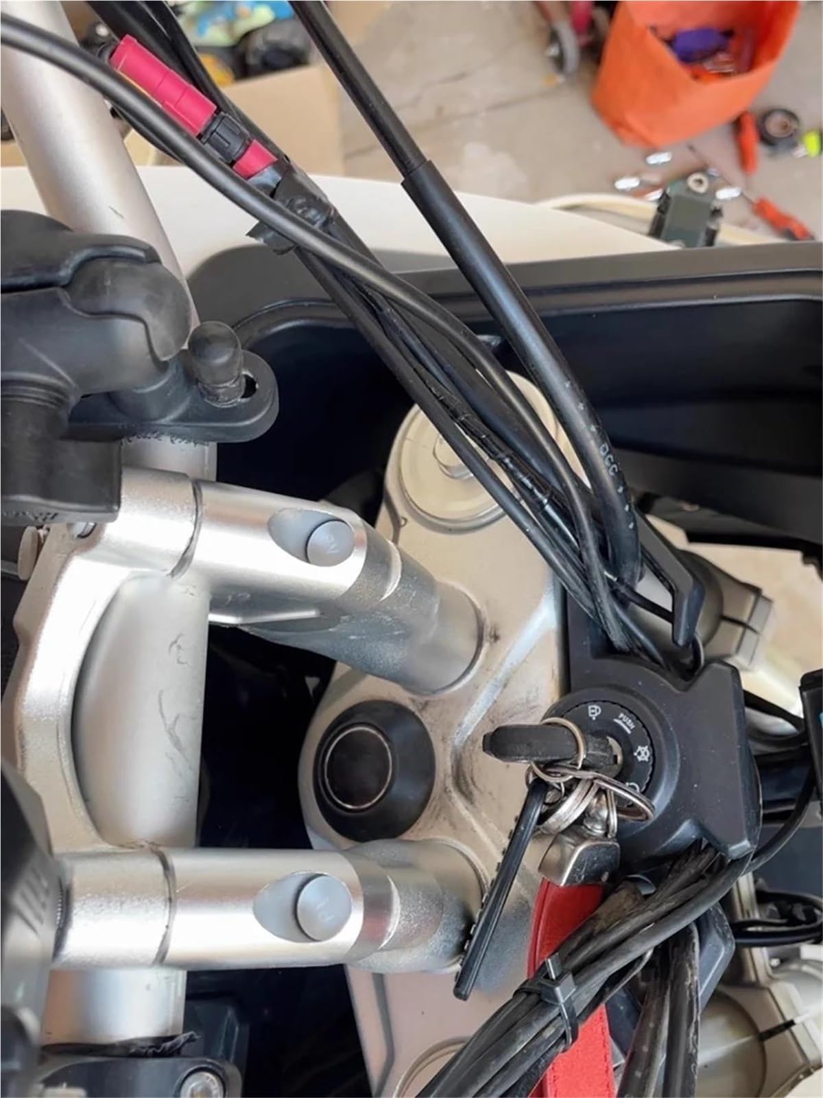 Kit Moto Manubrio Riser Per VOGE Valico DS525X 525DSX DSX525 525 DSX DS X Bar Risers Mount Adapter Clamp Rialzato Riser Manubrio Moto(Argento,3.5mm)