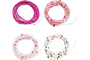 Traditional African Pink Waist Beads: Adorn Yourself with Beauty