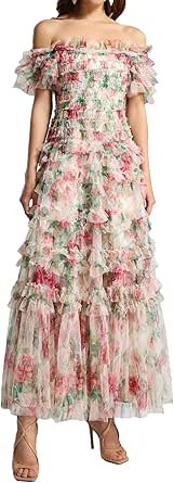 Fairy Floral Dress Women 2026.Amazon.com: BELLA BARNETT Elegant Floral Dress for Women Casual Summer ...
