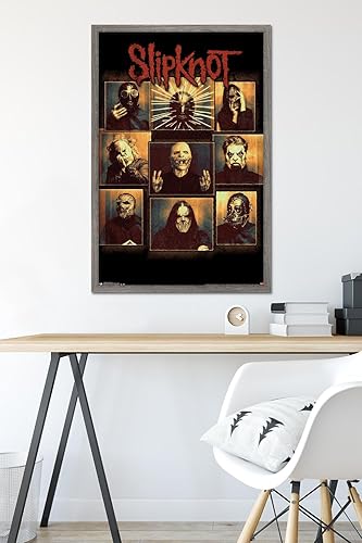 Miniatura 43 de Trends International Slipknot - Póster de pared a prueba de balas, 34 pulgadas de largo x 22.4 W, paquete de póster y clip prémium Paquete de póster