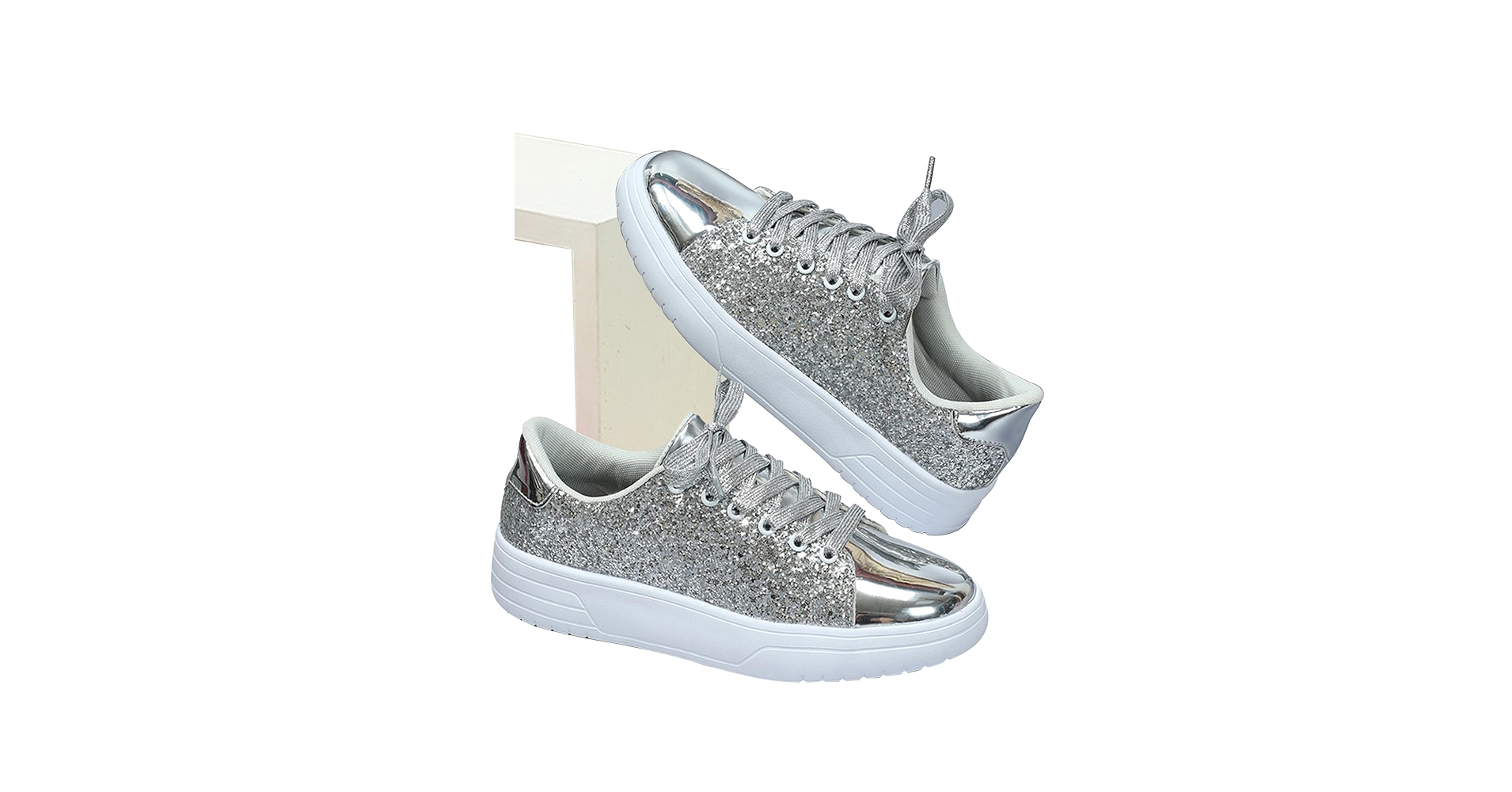 Glitter tennis バケット 18cm Amazon.com: Platform Sneakers for Women, Bling Sequin