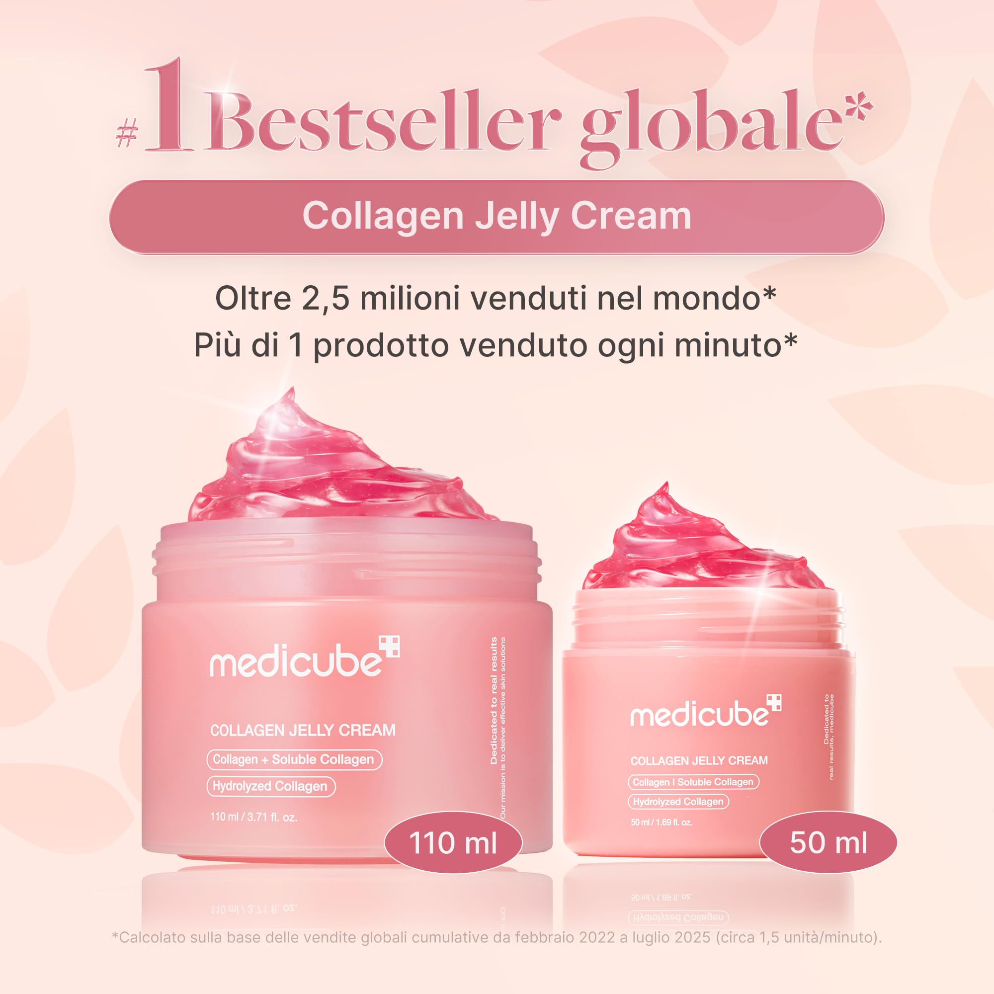 medicube Collagen Jelly Cream - Crema Viso con Collagene Idrolizzato, Niacinamide e Acido Ialuronico Per un effetto Rimpolpante e Idratante, Jelly Texture - Skincare Coreana, 50ml