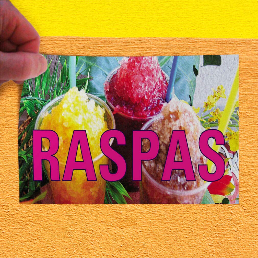 Decal Sticker Raspas #1 Style A Restaurant & Food Raspas Outdoor Store Sign 8"