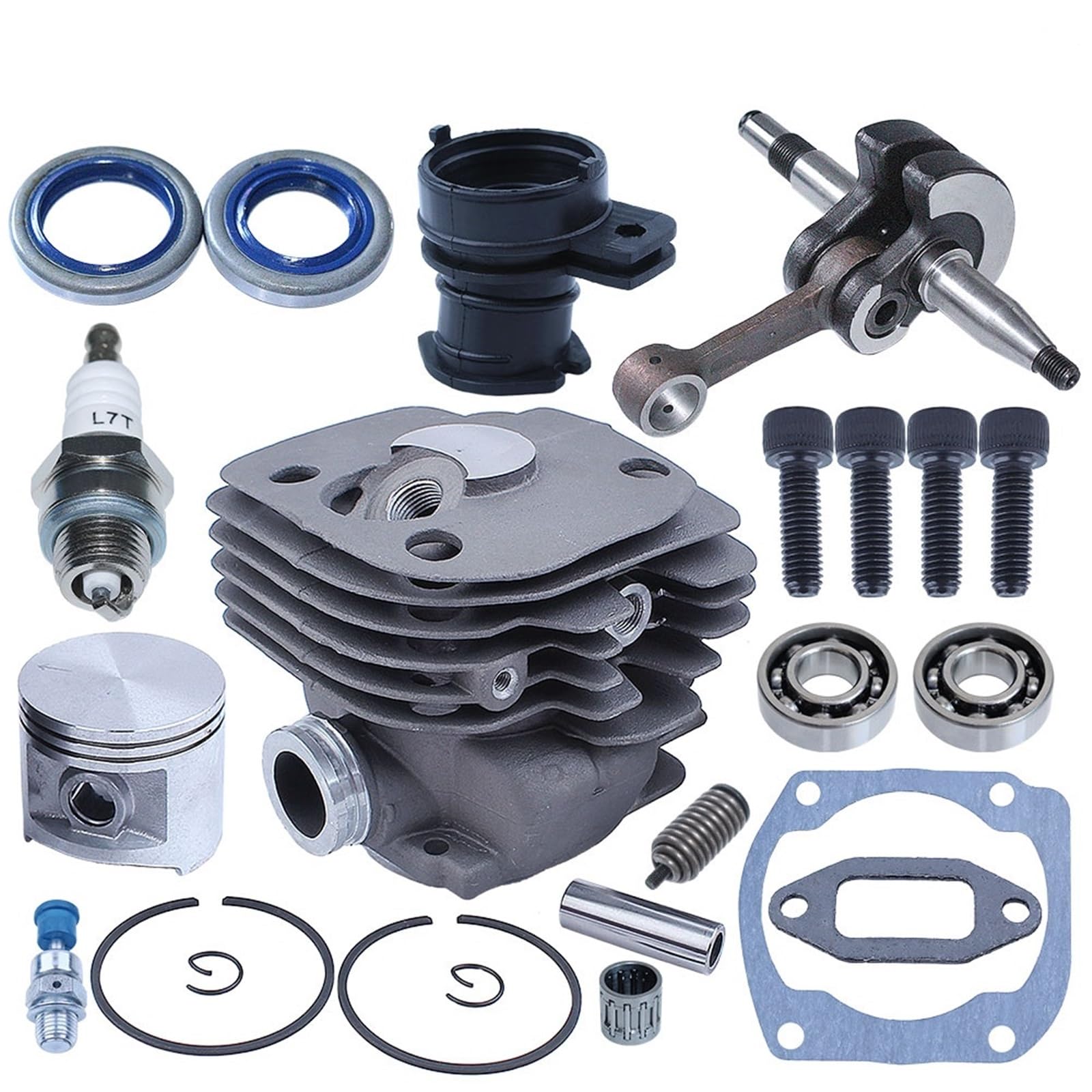 Fit For 362 365 371 372 372XP Cylinder Crankshaft Piston Kit 50MM