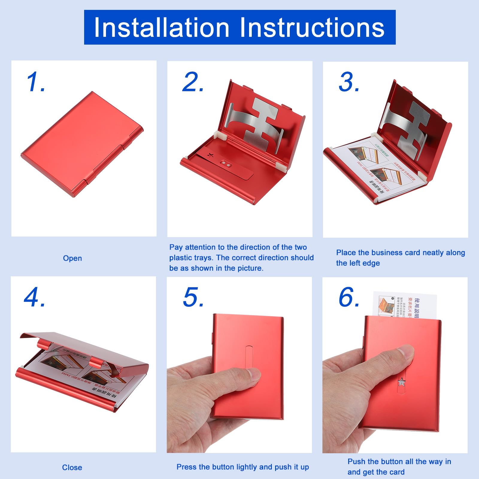 PATIKIL 2 Pcs Business Card Holder - Image 3