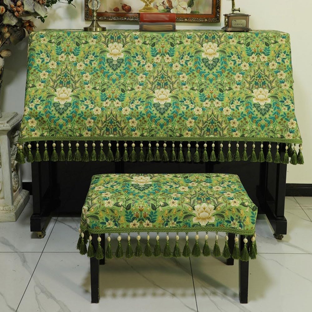 Pokrowiec na pianino, odporny na kurz, zdobiony, pogrubiony(Single Bench Cover)