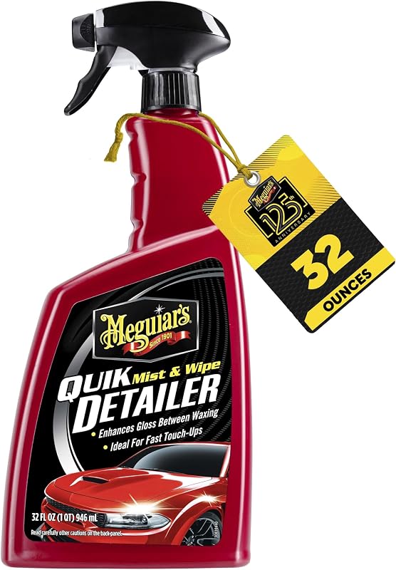 Quik Detailer, 32 Oz | Mist & Wipe Car Detailing Spray, Clears Light Contaminants & Boost Shine , Keeps Paint & Wax Looking Like New