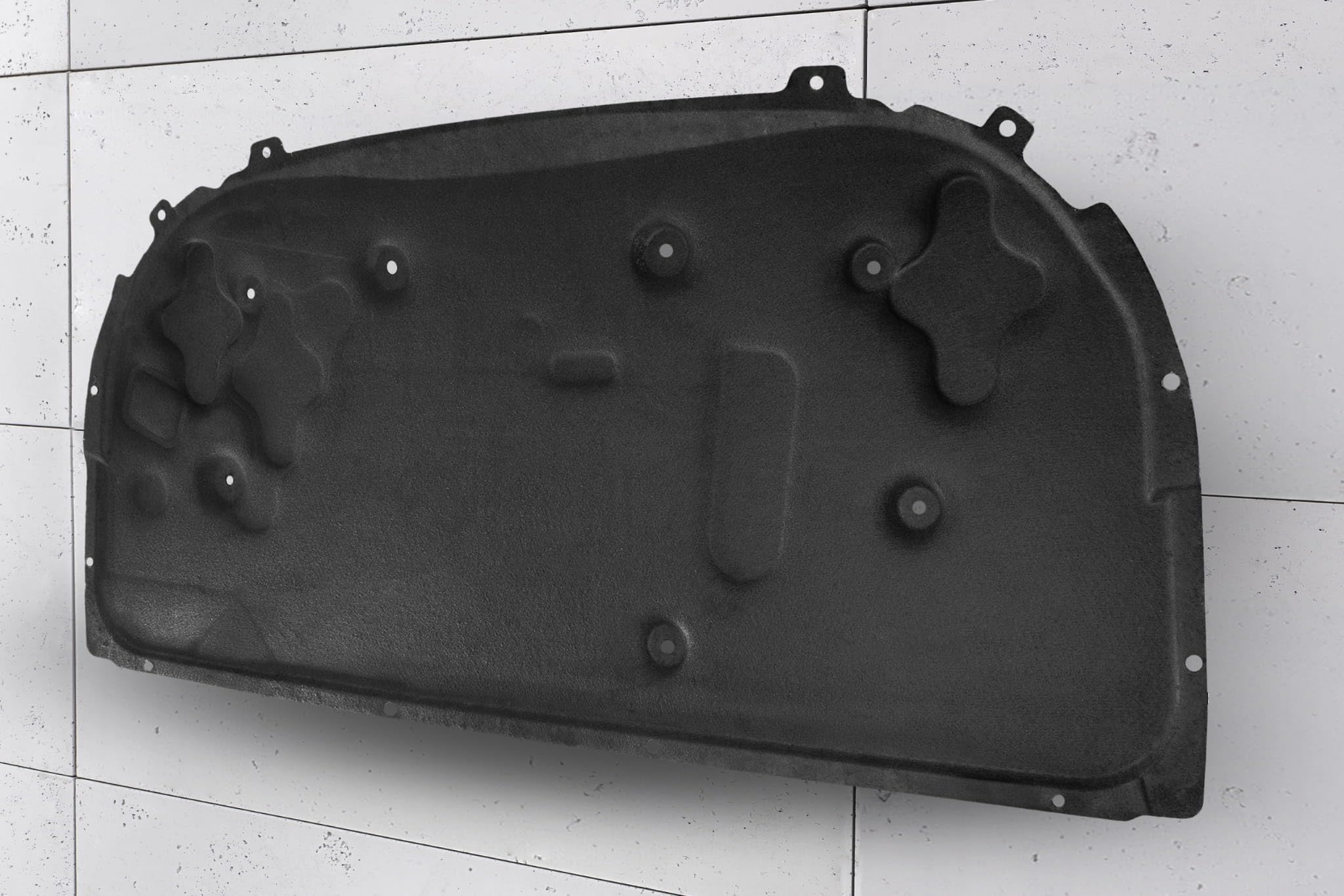 GEPCO Dämmmatte Motorhaube Motorhaubendämmung Motorraumdämmung mit Clips kompatibel mit OPEL ASTRA H 2004-2014 13114637