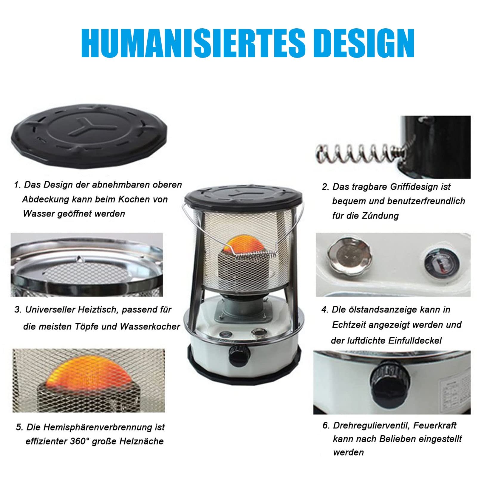 Portable Gas Heater Camping Mobile Heater, Petroleum Heater For Indoors, Heating  Without Electricity Indoor Petroleum Heater For Indoor Outdoor Use :  Amazon.co.uk: Garden
