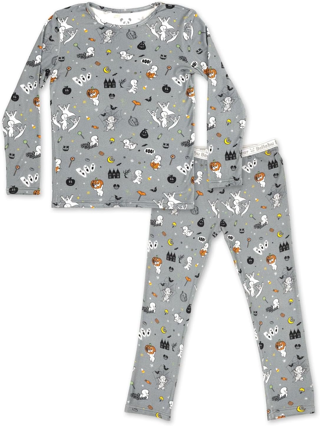 Bellabu Bear Casper Rayon from Bamboo Two-Piece Pajamas for Boys & Girls
