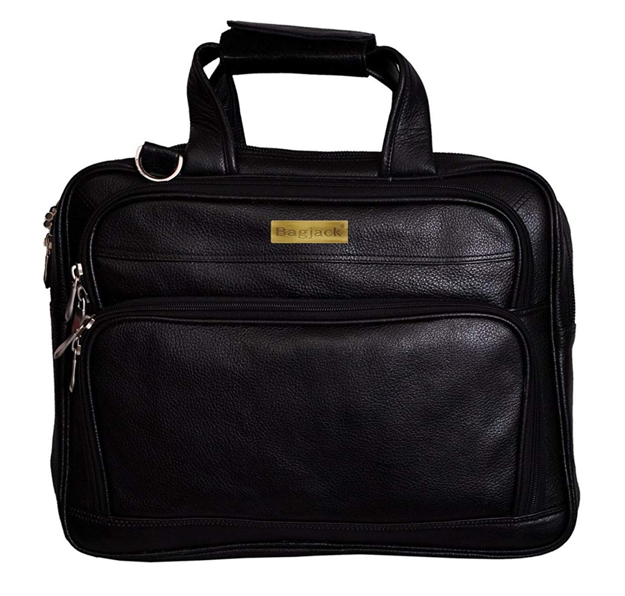 Arcturus Genuine Natural Grain Leather Laptop Briefcase Men/Women Handcrafted Messenger Adjustable Shoulder Business Office Travel MacBook Air/Pro 17 Inch Bag