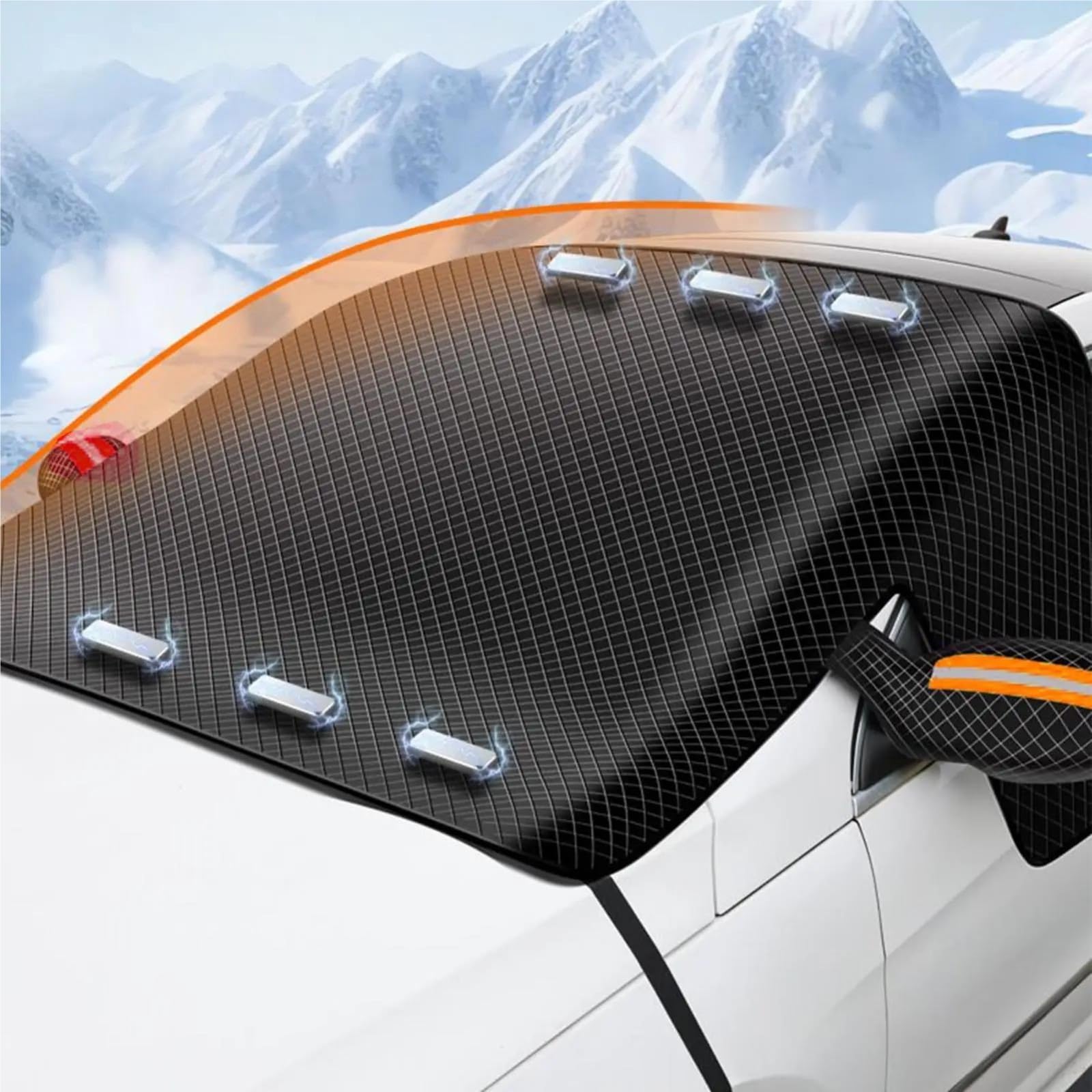 Parabrezza Magnetico Copertura per Neve Protezione Pieghevole Scudo per Pioggia di Ghiaccio Copinverno Ertura per Parabrezza Auto