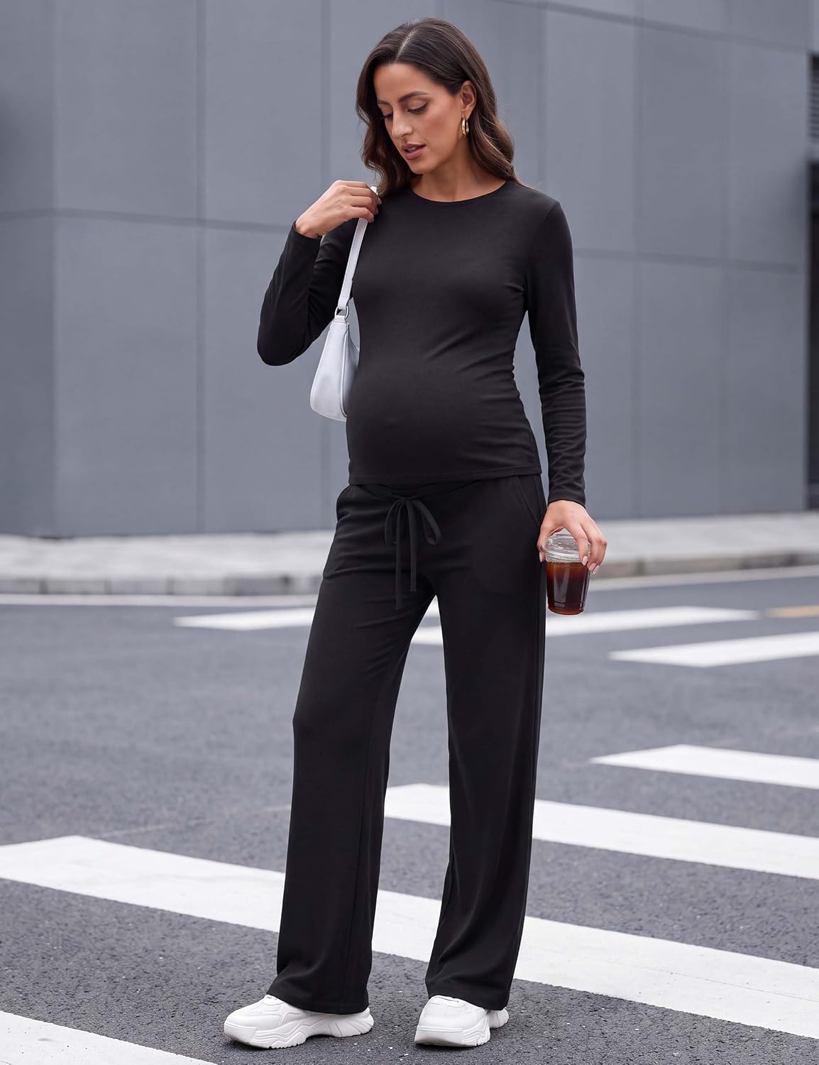 Women's Maternity Lounge Set 2 Piece Long Sleeve
