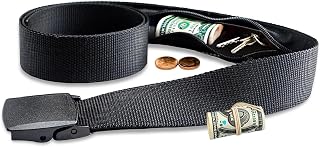 Travel Money Belt for Men & Women with Hidden Zipper Pocket - Adjustable Nylon Security Belt with Non-Metal... — Travel Safety