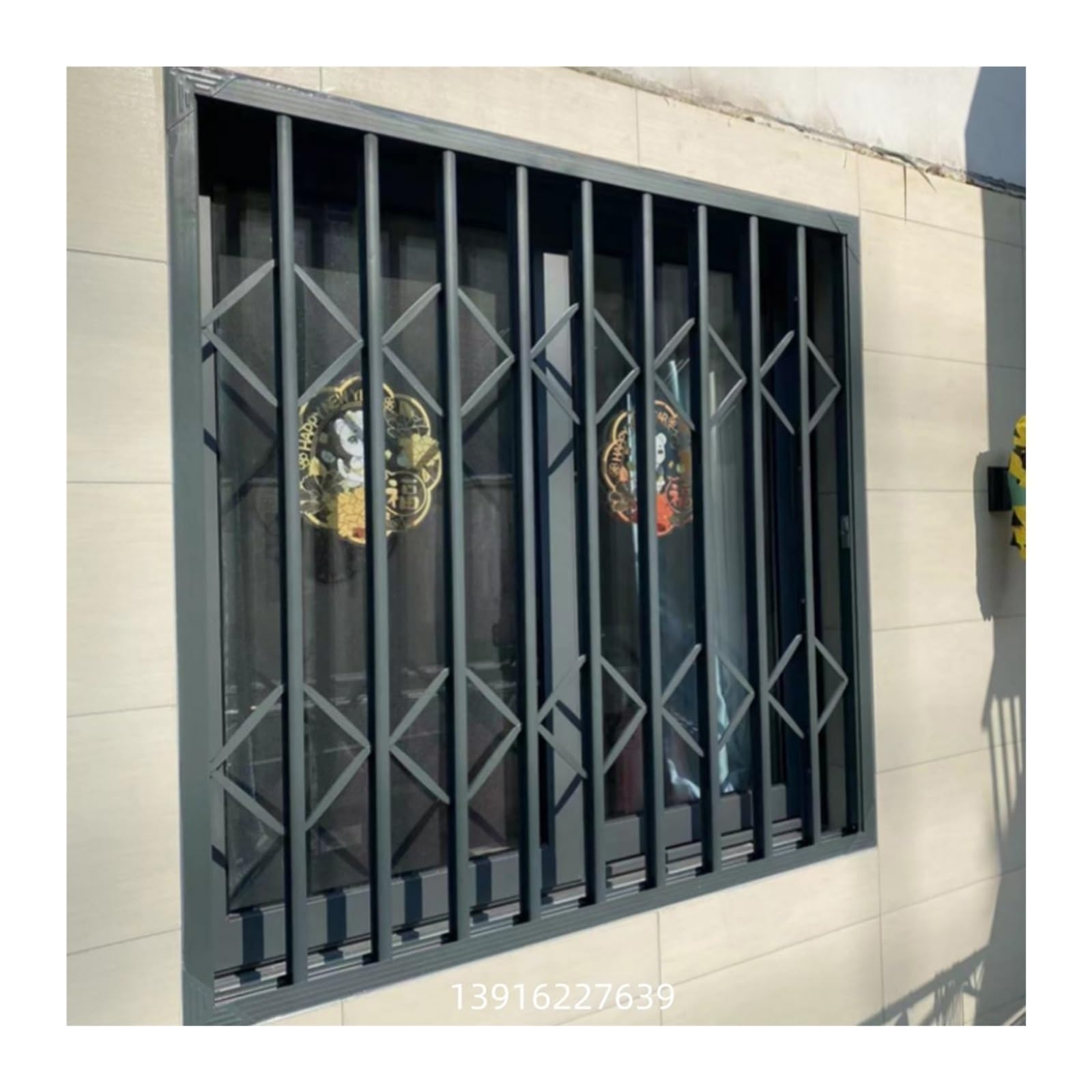 Protector telescópico de aluminio para ventana, barrera de seguridad plegable para niños, rejilla antirrobo antirrobo para ventana (120 x 150 cm), esencial para la seguridad infantil