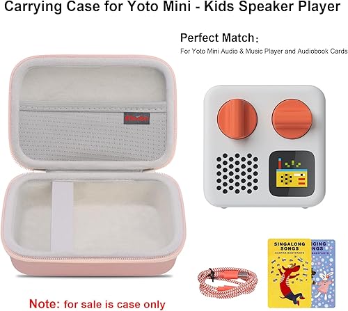 Miniatura 2 de Elonbo Funda de transporte para Yoto Mini  Reproductor de altavoces de viaje Bluetooth portátil para niños, cubierta de audio y reproductor de