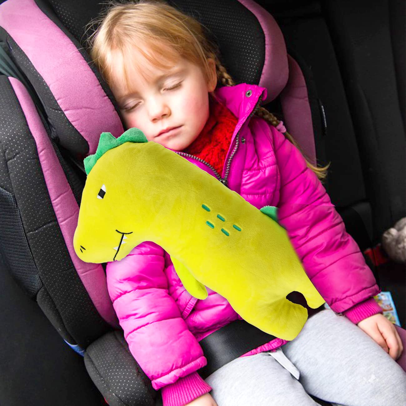 Cuscino Per Cintura Di Sicurezza Bambini - Design Unicorno, Morbido E Regolabile - Foto 10