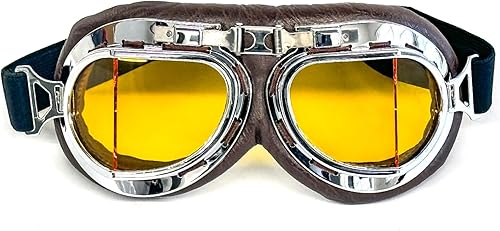 CRG Sports Gafas de motocicleta estilo aviador piloto Cruiser Scooter Motocross para hombre, mujer, adulto CRG Sports Gafas de motocicleta estilo aviador piloto Cruiser Scooter Motocross para hombre, mujer, adulto