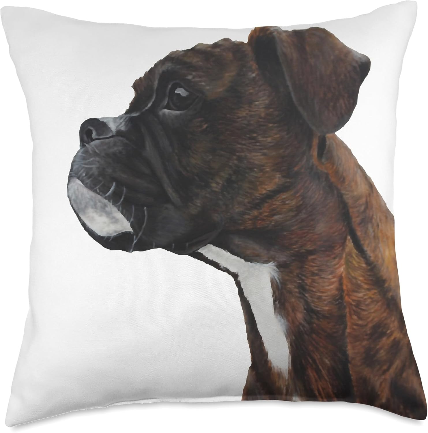 Brindle Boxer Throw Pillow