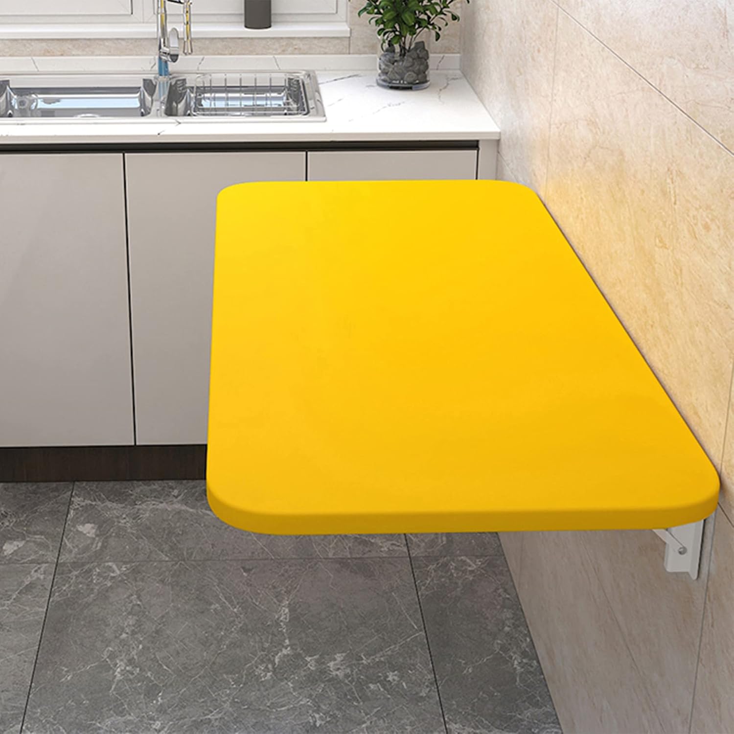 SKOAJAS Wall Mounted Folding Workbench,DropLeaf Table,Fold