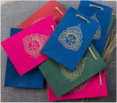 Miniatura 7 de Desi Favors Om - Bolsas de papel  Bolsas de regalo indias, bolsas de recuerdo de fiesta, bolsas de regalo, bolsas de papel pequeñas GSM para regalos