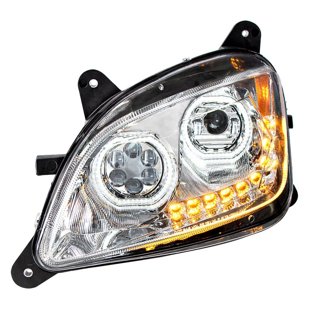 Amazon.com: United Pacific 35745 Headlight, LH, Chrome, 10 LED, 12 Amazon.com: United Pacific 35745 Headlight, LH, Chrome, 10 LED, 12
