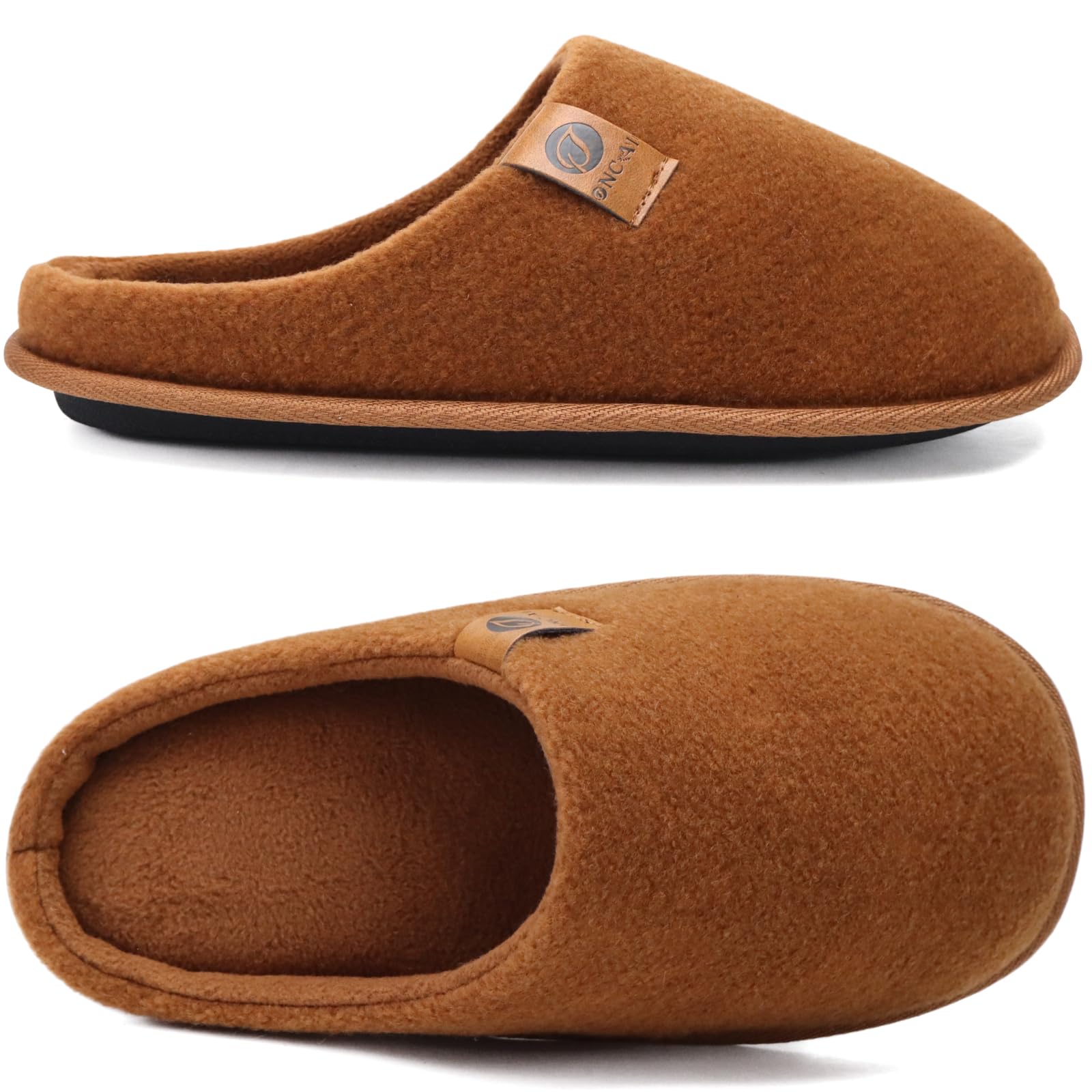 ONCAI Pantofole da Uomo Invernali, Comoda Memory Foam Calde Scarpe da Casa in Lana Con Suola Antiscivolo Taglia 40-49 EU