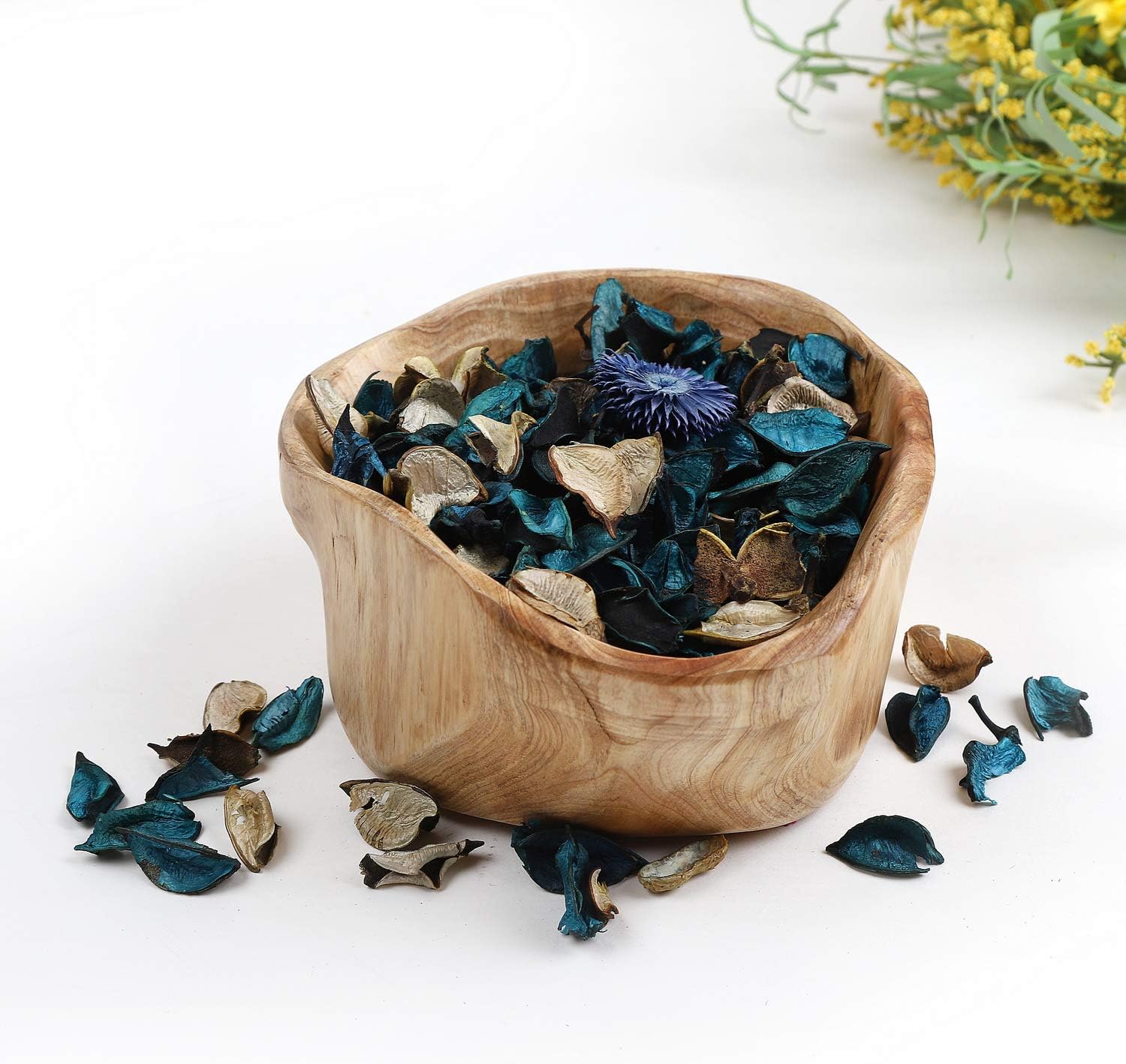Qingbei Rina Summer Blue Potpourri Bag Black Decorative Balls Bowl Vase Fillers for Centerpieces
