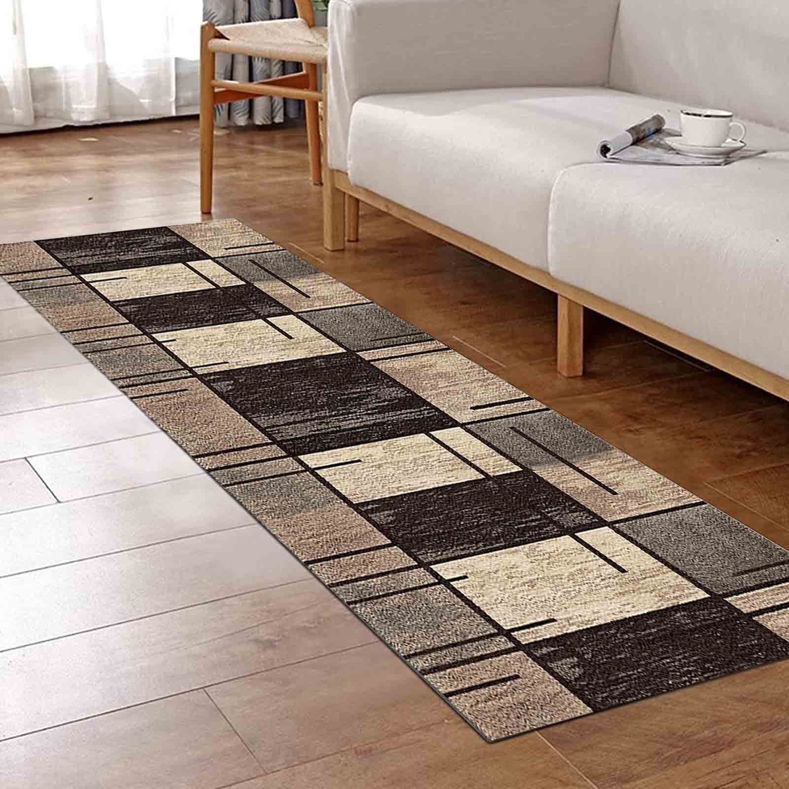 Tapis de salon cuisine antidérapant robuste et totalement imperméable