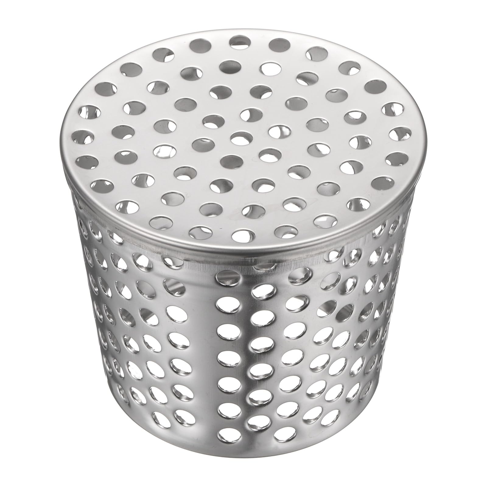 sourcing map PVC Termination Mesh Screen Vent Covers, Fit 1.57" to 1.97" 201 Stainless Steel Gutter Guard Filter, Conical Exhaust Pipe Cover Strainer for Furnace Roof Vent, Exhaust Pipe End Cap
