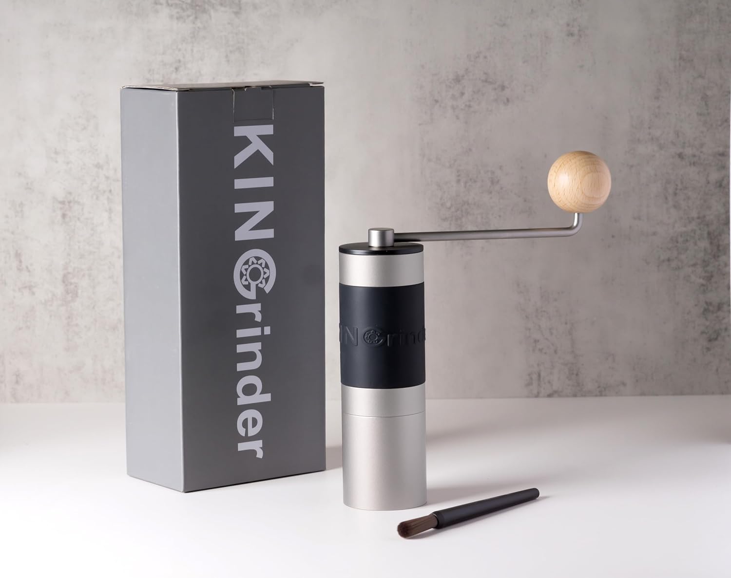 【Sliver】KINGrinder K2 Manual Hand Coffee Grinder with Straight Handle for French Press, Drip, Espresso with Assembly Consistency Stainless Steel Conical Burr Mill, 20-25g Capacity