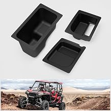 A & UTV PRO Bin Set Under Seat Storage Box for 2015-2021 Polaris Ranger 500/570 Mid-Size Accessories Tool Box Organizer Fits 50 inch Wide, 3PCS