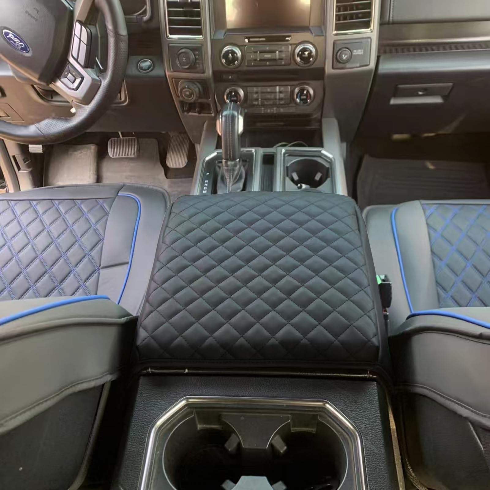 Center Console Cover Fits Ford F150 2015-2020, F250 F350 F450 2017