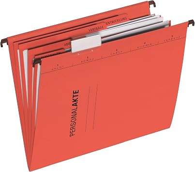 Pagna Personal File 5 Pieces 01 Personalakte, 5-teilig red