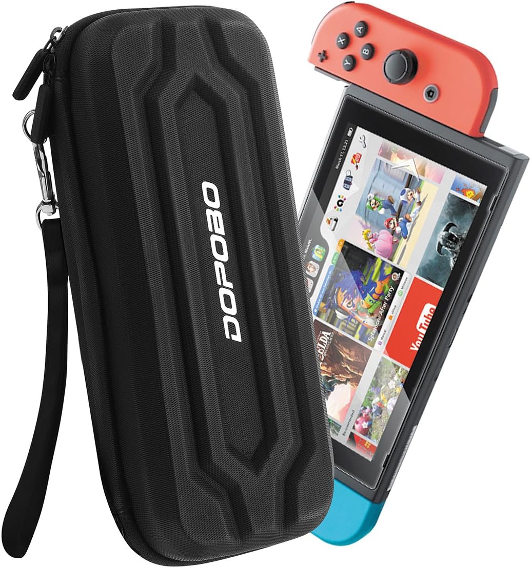 Flash sales! Nintendo Switch Case, Dopobo Nintendo Switch Game Case : Storage Case, Switch Case Shell, Holder for Nintendo Switch Console & Accessories w/ 29 Game Holders and 2 SD Card Holders
