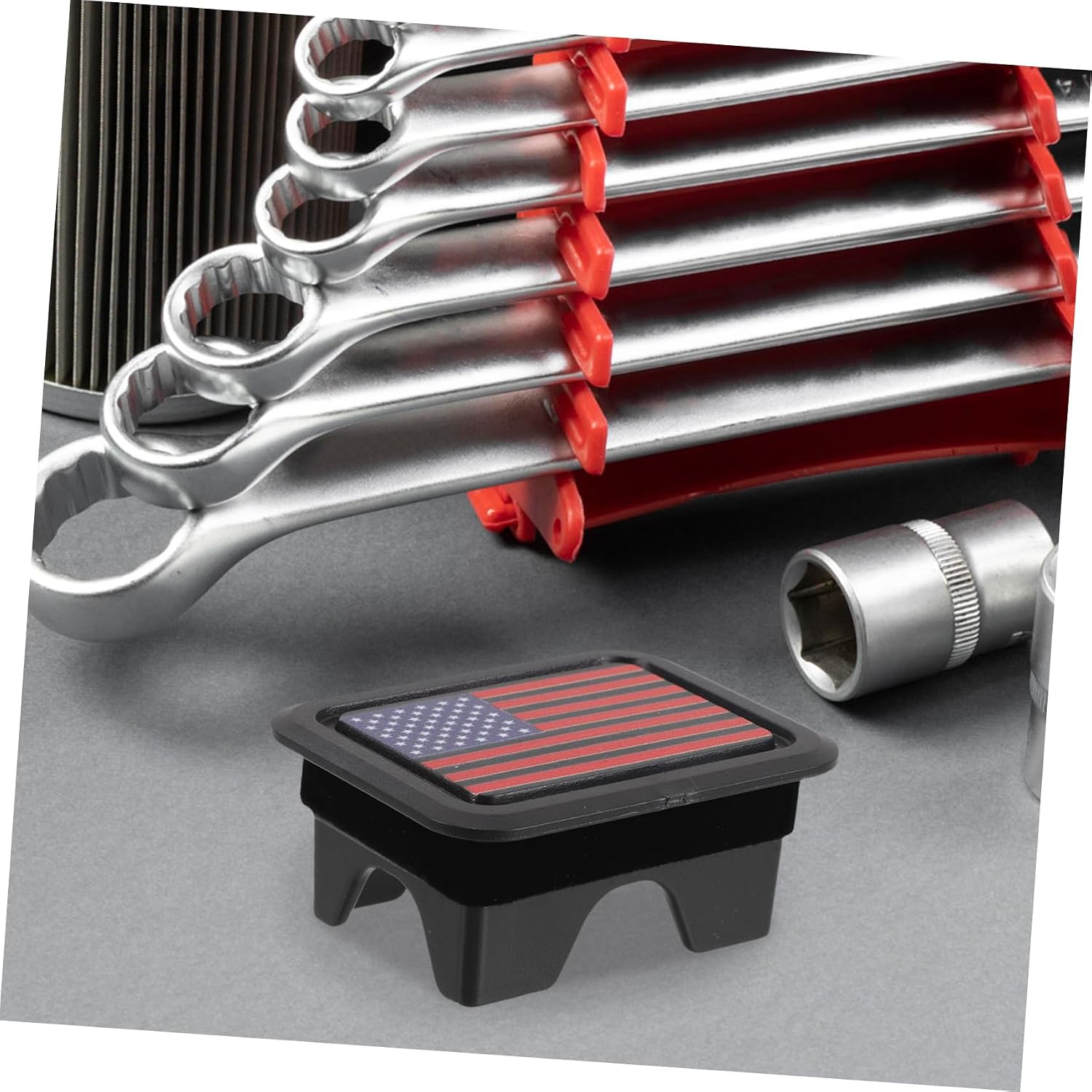 2Pcs Patriotic Bed Rail Plug for Design Easy Installation Towing Accessories Decorative Modification for Truck Bed Tailgate