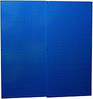 Vista 16 de Wall Control 30-P-3232B Paquete de tableros perforados de metal negro – (2) tableros perforados negros de 32 pulgadas de alto x 16 pulgadas de ancho