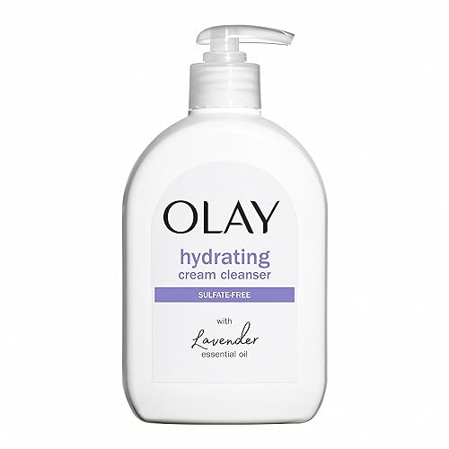 Olay Crema hidratante para el rostro con aceite esencial de lavanda, 16 onzas