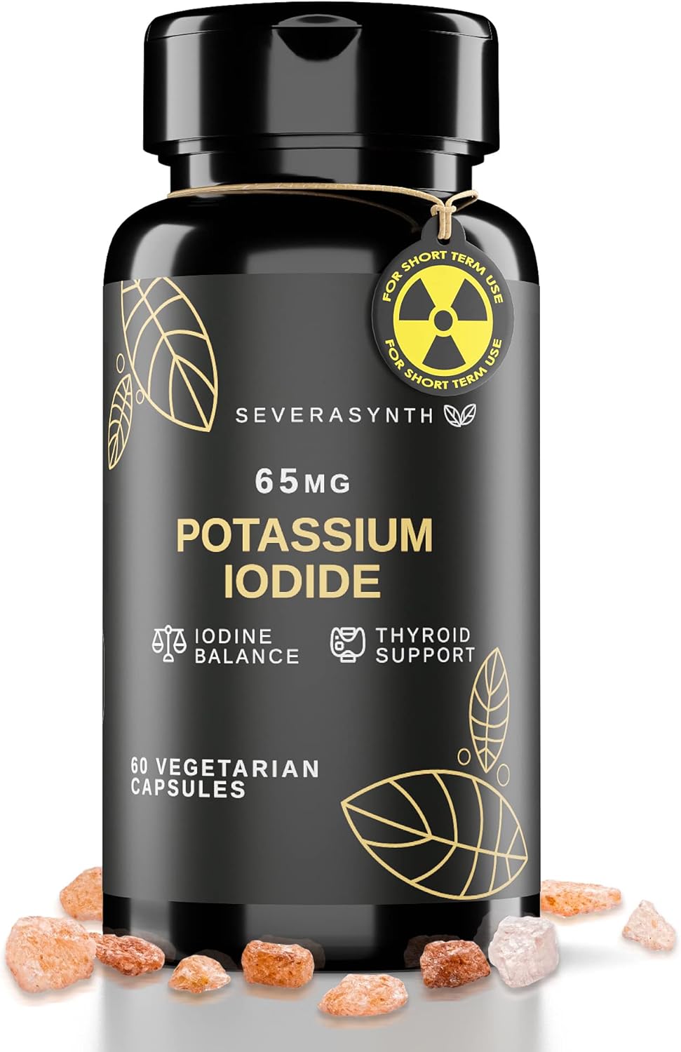 Potassium Iodide Tablets, Ki Pills Iodine Tablets, YODO Naciente, Pills Protection, Magnesium Supplement, Survival Kit 60 Capsules 65mg : Health & Household